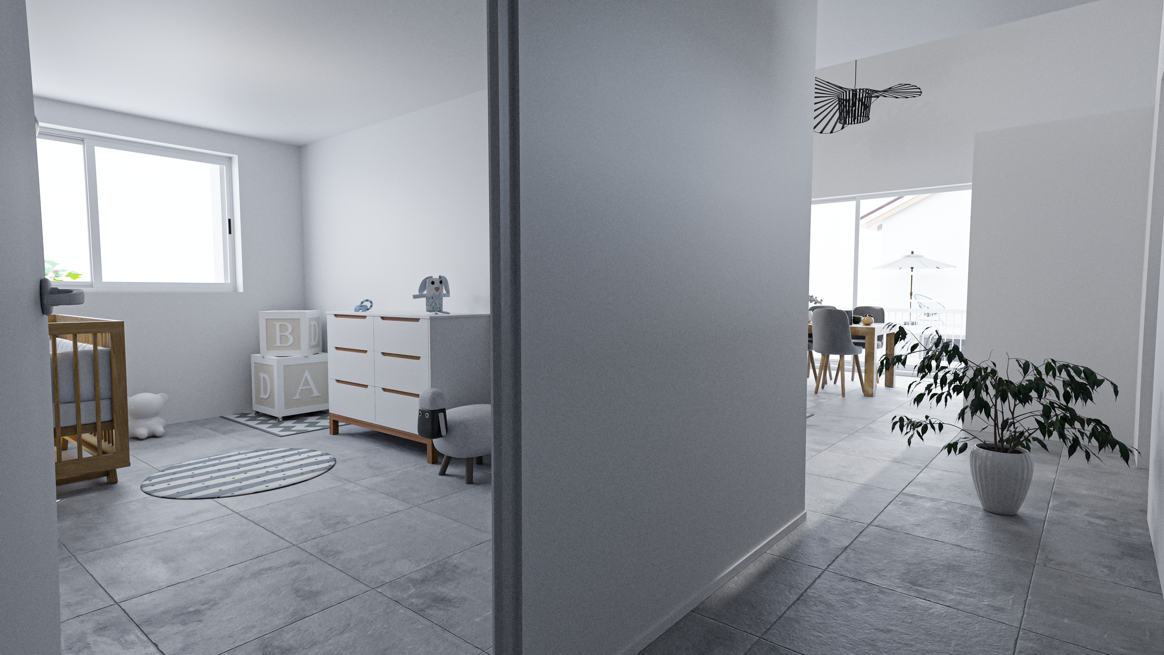 Programme immobilier — réalisation Fish Studio (3D)